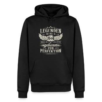 Legends Were Born In 2006 Birthday Gift - Men’s Premium Organic Hoodie - black - Front - Nico (187cm)