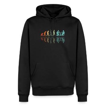 Schach Entwicklung - Männer Premium Bio Hoodie - Schwarz - Vorne - Nico (187cm)