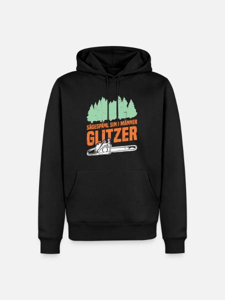 Sawdust is men's glitter - Men’s Premium Organic Hoodie - black