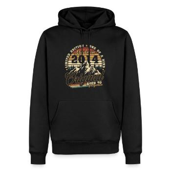 Original 2014 Vintage Retro Geburtstagsgeschenk - Männer Premium Bio Hoodie - Schwarz - Vorne - Nico (187cm)