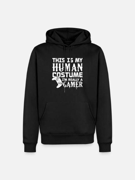 I'm really a gamer - Men’s Premium Organic Hoodie - black