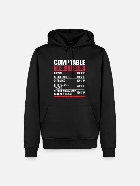 Buchhalter Stundensatz Humor Geschenkidee - Männer Premium Bio Hoodie - Schwarz