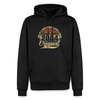 Grand depuis 2004 cadeau d’anniversaire Vintage - Sweat à capuche Premium bio Homme - noir - Devant - Nico (187cm)