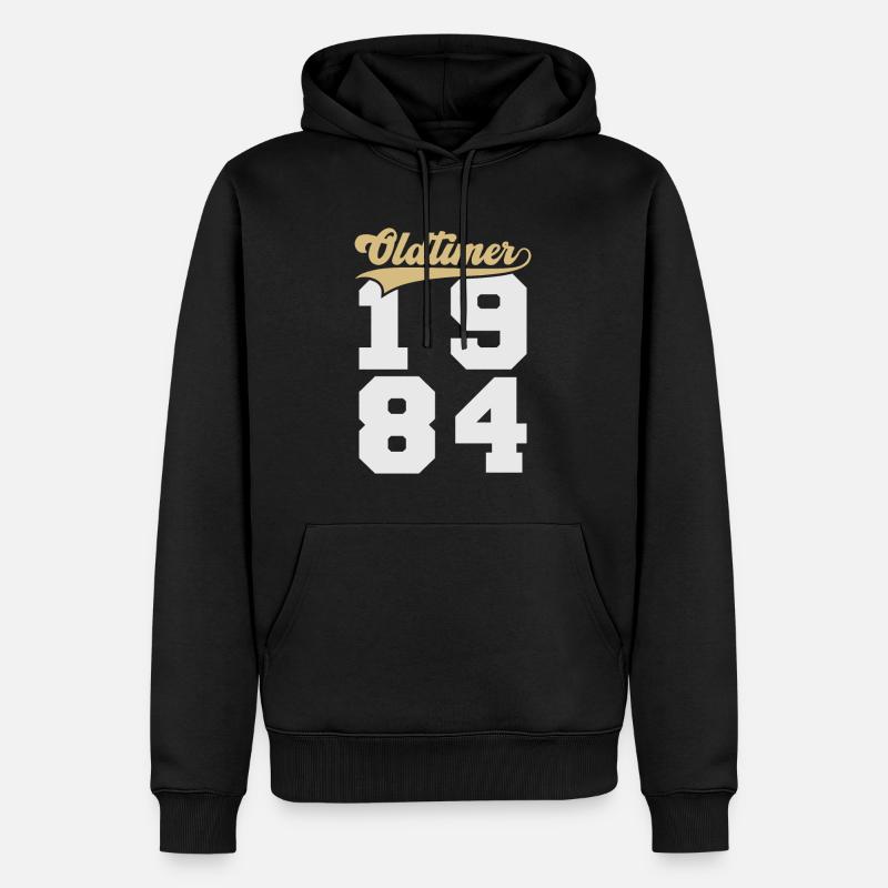 Oldtimer 1984 - Sweat à capuche Premium bio Homme - noir