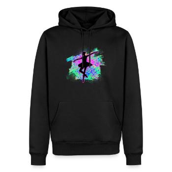 Dance - Men’s Premium Organic Hoodie - black - Front - Nico (187cm)