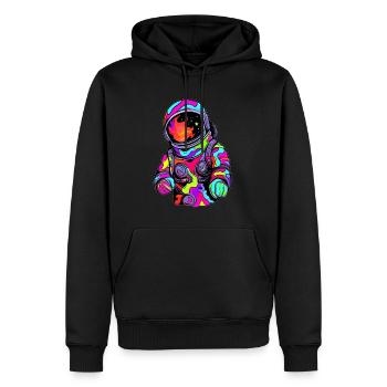 Electronic Music Lover Summer EDM Festival Rave - Men’s Premium Organic Hoodie - black - Front - Nico (187cm)