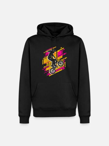 BMX Fahrrad Fahrer Mädchen Bike BMX - Männer Premium Bio Hoodie - Schwarz