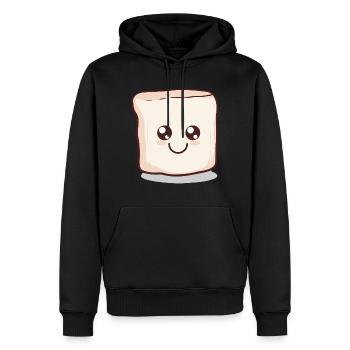 | de guimauve kawaii S’more | Camping - Sweat à capuche Premium bio Homme - noir - Devant - Nico (187cm)