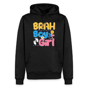 Pink or Blue Brah Loves You Best Brother Ever Big - Sweat à capuche Premium bio Homme - noir - Devant - Nico (187cm)