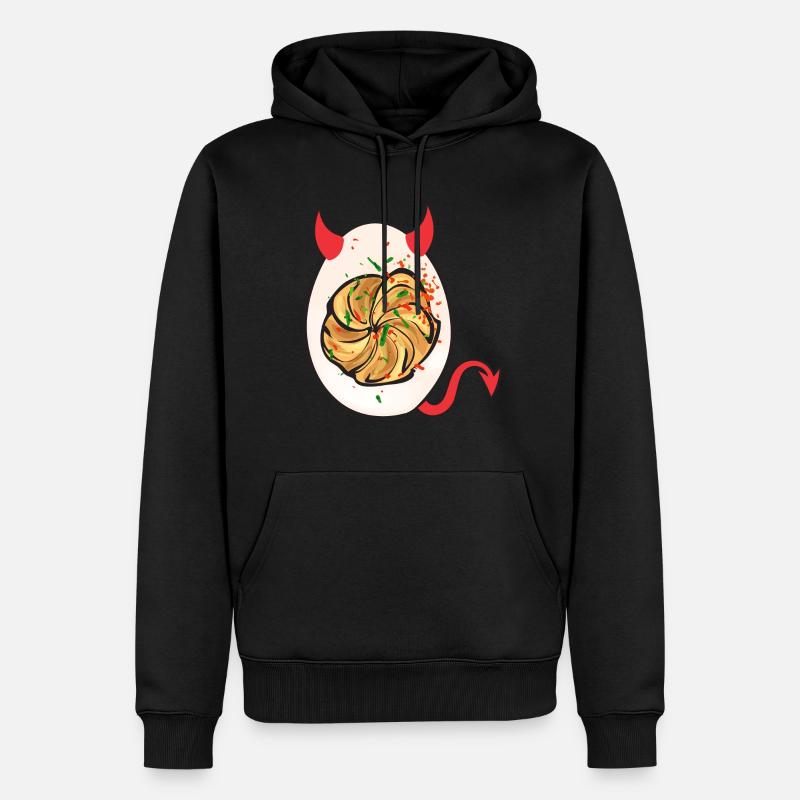 Stuffed Eggs Deviled Eggs - Men’s Premium Organic Hoodie - black