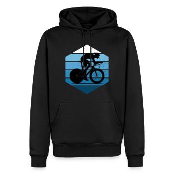 Vélo de route pour hommes Vélo de route Vélo de route Vélo de route - Sweat à capuche Premium bio Homme - noir - Devant - Nico (187cm)