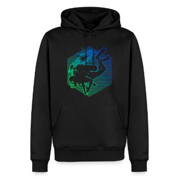 Diver Tauchen Scuba Diver Scuba Tauchen - Männer Premium Bio Hoodie - Schwarz - Vorne - Nico (187cm)