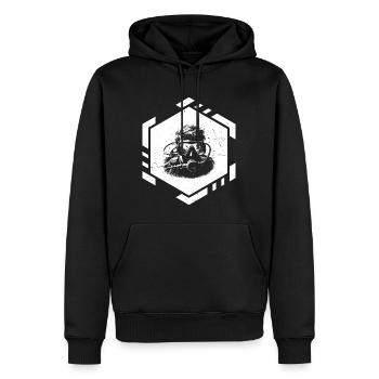 Diving Ladies Diver Scuba Diving Diving - Men’s Premium Organic Hoodie - black - Front - Nico (187cm)