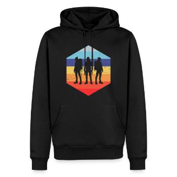 Boulder Climber Bouldering Men's Climbers - Men’s Premium Organic Hoodie - black - Front - Nico (187cm)