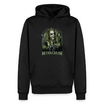 Beetlejuice 2 Betelgeuse Design Vert Et Cool - Sweat à capuche Premium bio Homme - noir - Devant - Nico (187cm)