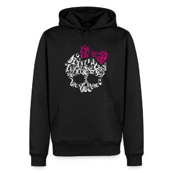Monster High™ Tête De Mort Avec Noeud - Sweat à capuche Premium bio Homme - noir - Devant - Nico (187cm)
