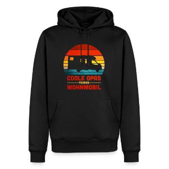 Coole Opas fahren Wohnmobil - Männer Premium Bio Hoodie - Schwarz - Vorne - Nico (187cm)
