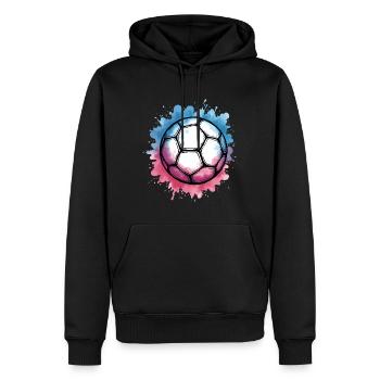 handball geschenkideen - handbälle - Männer Premium Bio Hoodie - Schwarz - Vorne - Nico (187cm)