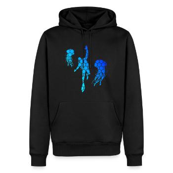 Scuba Tauchen Scuba Diver Free Dive Scuba Taucher - Männer Premium Bio Hoodie - Schwarz - Vorne - Nico (187cm)