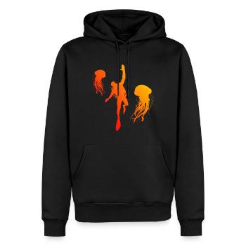 Scuba Taucher Diving Scuba Tauchen Tauchen - Männer Premium Bio Hoodie - Schwarz - Vorne - Nico (187cm)