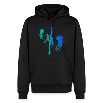 Plongée Scuba Diver Tauchen Scuba Tauchen - Sweat à capuche Premium bio Homme - noir - Devant - Nico (187cm)