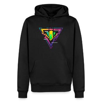 Skispringen - Männer Premium Bio Hoodie - Schwarz - Vorne - Nico (187cm)