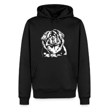 Do Khyi Mastiff Tibétain Portrait Chiens Wilsigns - Sweat à capuche Premium bio Homme - noir - Devant - Nico (187cm)