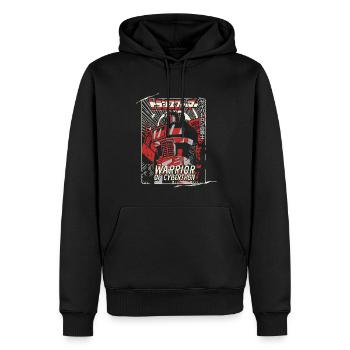 Transformers G1 Optimus Prime Cybertron Warrior - Sweat à capuche Premium bio Homme - noir - Devant - Nico (187cm)