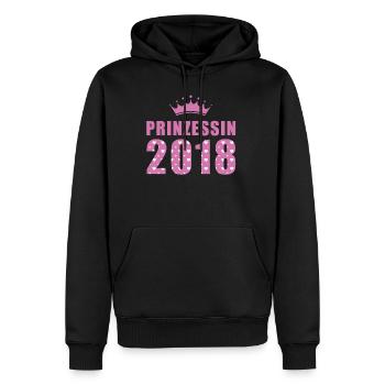Prinzessin 2018 - Geburtstag - Bday - Männer Premium Bio Hoodie - Schwarz - Vorne - Nico (187cm)