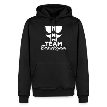 Heiraten JGA Bier Trinken Saufen Bräutigam - Männer Premium Bio Hoodie - Schwarz - Vorne - Nico (187cm)