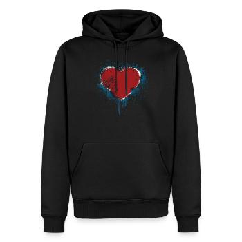 Amerikanischer Flagge USA United States Of America - Männer Premium Bio Hoodie - Schwarz - Vorne - Nico (187cm)