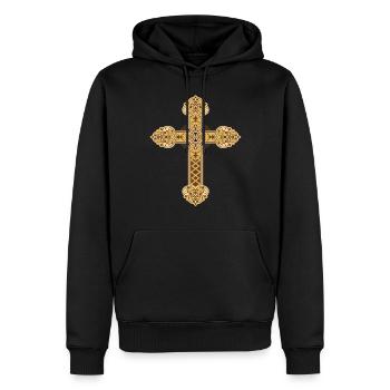 Amerikanischer Flagge USA United States Of America - Männer Premium Bio Hoodie - Schwarz - Vorne - Nico (187cm)