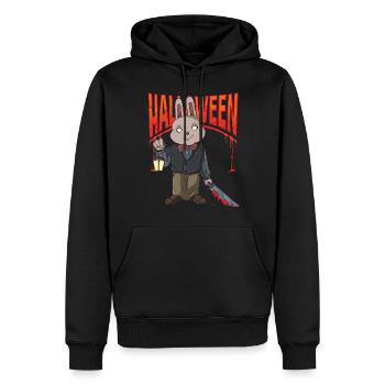 Zombie Gruslig Monster Halloween Tot Horrorfilm - Männer Premium Bio Hoodie - Schwarz - Vorne - Nico (187cm)