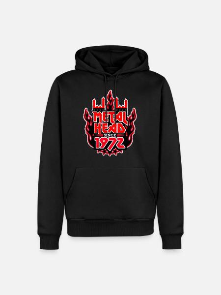 METALHEAD since 1972 - Men’s Premium Organic Hoodie - black