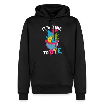 Lustiger Spruch Bunt Ei Farben Zu Ostern Künstler - Männer Premium Bio Hoodie - Schwarz - Vorne - Nico (187cm)