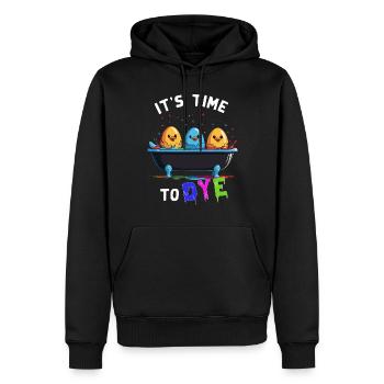 Funny Egg Dyeing Colors for Easter Artist - Men’s Premium Organic Hoodie - black - Front - Nico (187cm)