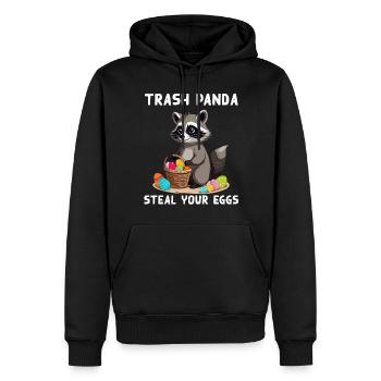 Lustiger Waschbär Spruch Waschbären Osterhasen - Männer Premium Bio Hoodie - Schwarz - Vorne - Nico (187cm)