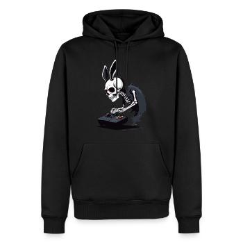 Osterhase Gamer Ikonisches Ostern Gaming - Männer Premium Bio Hoodie - Schwarz - Vorne - Nico (187cm)