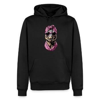 Drôle Dinosaure Maman Cool Dino Femme Style - Sweat à capuche Premium bio Homme - noir - Devant - Nico (187cm)