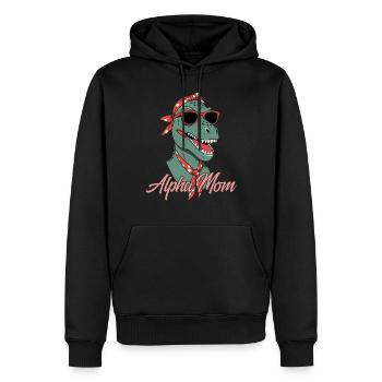Alpha Mom Lustige ikonische Dinosaurier Mutter - Männer Premium Bio Hoodie - Schwarz - Vorne - Nico (187cm)