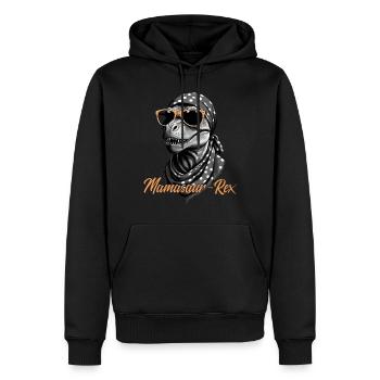 Mamasaur Rex drôle dinosaure mère Style - Sweat à capuche Premium bio Homme - noir - Devant - Nico (187cm)