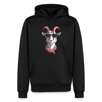 Lustige Mama Ziege Perfekt Zum Muttertag - Männer Premium Bio Hoodie - Schwarz - Vorne - Nico (187cm)