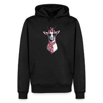 Lustige Mama Ziege Perfekt Zum Muttertag - Männer Premium Bio Hoodie - Schwarz - Vorne - Nico (187cm)