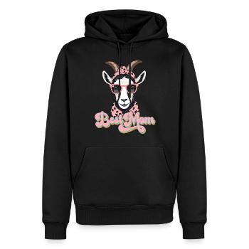 Meilleure maman drôle de maman chèvre parfaite pour la fête des mères - Sweat à capuche Premium bio Homme - noir - Devant - Nico (187cm)