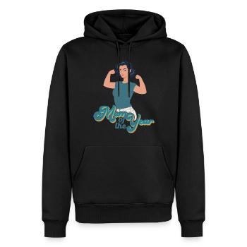 Mutter des Jahres Tolle Mutter Lustige Mutti - Männer Premium Bio Hoodie - Schwarz - Vorne - Nico (187cm)