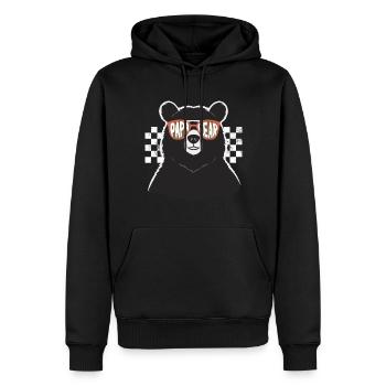 Bären Vater Lustiger Vater Perfektes Vatertag - Männer Premium Bio Hoodie - Schwarz - Vorne - Nico (187cm)