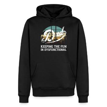 Humorvoller Vatertag Spruch Perfekter Style - Männer Premium Bio Hoodie - Schwarz - Vorne - Nico (187cm)