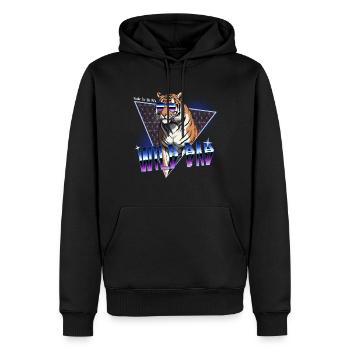 Wild Dad Aus Den 80er Perfekter Style - Männer Premium Bio Hoodie - Schwarz - Vorne - Nico (187cm)