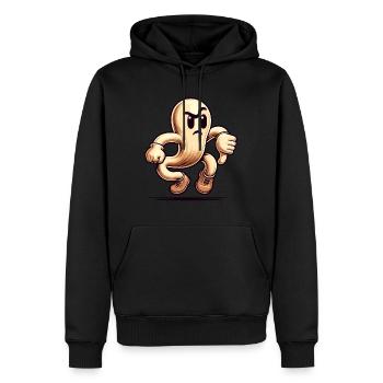 Cool fantôme drôle Halloween fête pouces vers le bas - Sweat à capuche Premium bio Homme - noir - Devant - Nico (187cm)