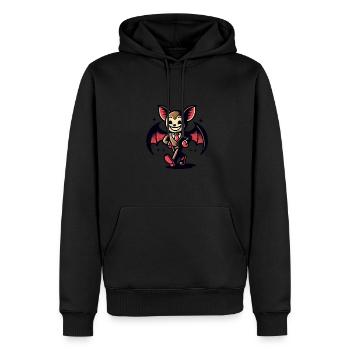 Lustige Halloween Party Vampir Fangs Vampir Stil - Männer Premium Bio Hoodie - Schwarz - Vorne - Nico (187cm)